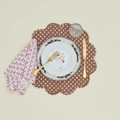 Trudie Table Linens^Abigail Ruffled Dinner Napkin, Set of 4