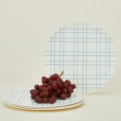 Xenia Taler Garden & Patio^Bamboo Melamine Dinner Plate Set