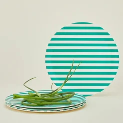 Xenia Taler Garden & Patio^Bamboo Melamine Dinner Plate Set