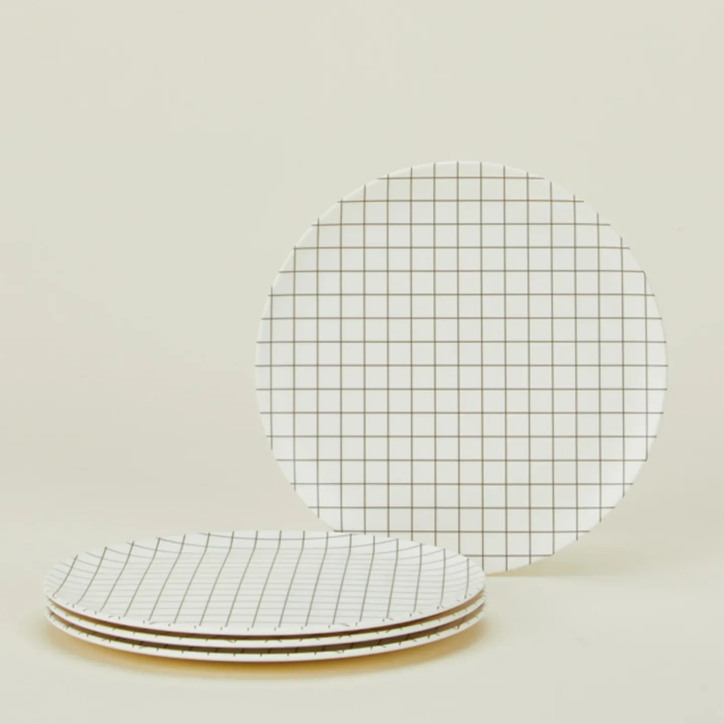 Xenia Taler Garden & Patio^Bamboo Melamine Side Plate Set