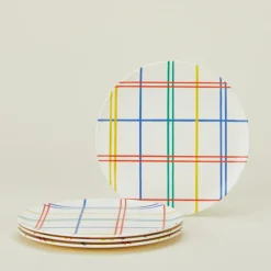 Xenia Taler Garden & Patio^Bamboo Melamine Side Plate Set