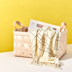 Verso Designs Storage & Organization|Baskets & Storage^Birch + Leather Basket