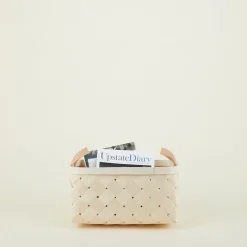 Verso Designs Storage & Organization|Baskets & Storage^Birch + Leather Basket