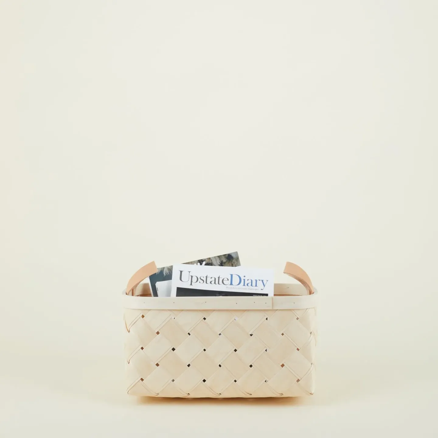 Verso Designs Storage & Organization|Baskets & Storage^Birch + Leather Basket
