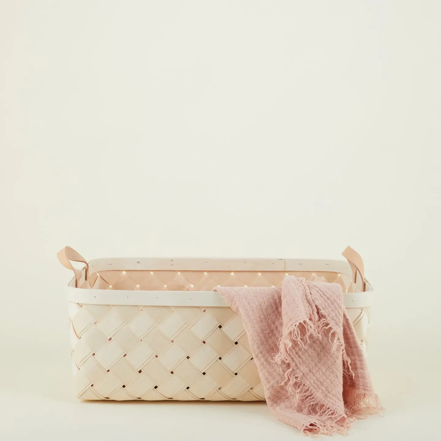 Verso Designs Storage & Organization|Baskets & Storage^Birch + Leather Basket