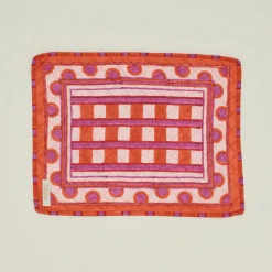 TABLE Table Linens^Block Printed Quilted Placemat