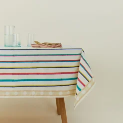 TABLE Table Linens^Block Printed cloth