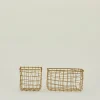 Fog Linen Storage & Organization|Baskets & Storage^Brass Basket