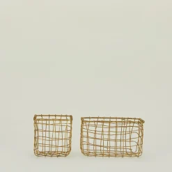 Fog Linen Storage & Organization|Baskets & Storage^Brass Basket
