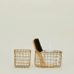 Fog Linen Storage & Organization|Baskets & Storage^Brass Basket