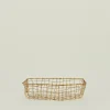 Fog Linen Storage & Organization|Trays & Catch-alls^Brass Basket - Low