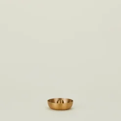 Fog Linen Candles & Tapers^Brass Bowl Candle Holder