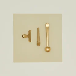Kikkerland Storage & Organization^Brass Clips - Set of 3