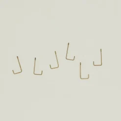 Fog Linen Loungewear|Bath Hardware^Brass Hook, Set of 6