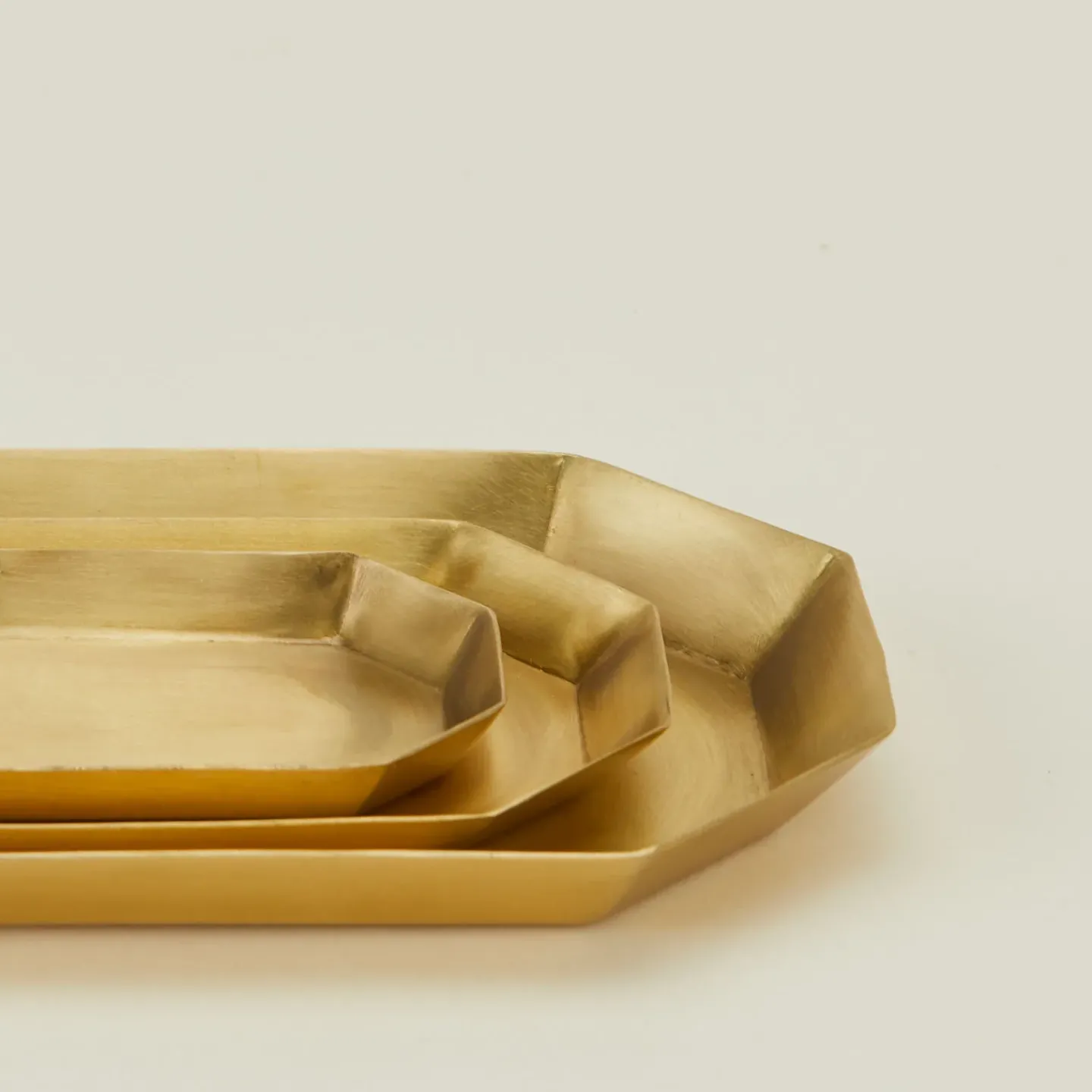 Fog Linen Trays & Catch-alls|Office & Games^Brass Octagonal Tray