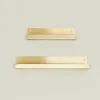 Fog Linen Bath Hardware|Kitchen Hardware^Brass Wall Shelf