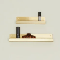 Fog Linen Bath Hardware|Kitchen Hardware^Brass Wall Shelf