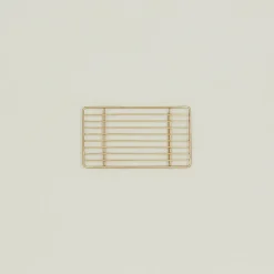 Fog Linen Kitchen Accessories|Baskets & Storage^Brass Wire Rack - Rectangular
