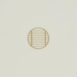 Fog Linen Kitchen Accessories|Baskets & Storage^Brass Wire Rack - Round