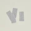 Fog Linen Table Linens^Checked Linen Napkin, Set of 4
