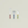 Fredericks and Mae Cutting Boards & Knives|Flatware^Confetti Cheese Knife Set