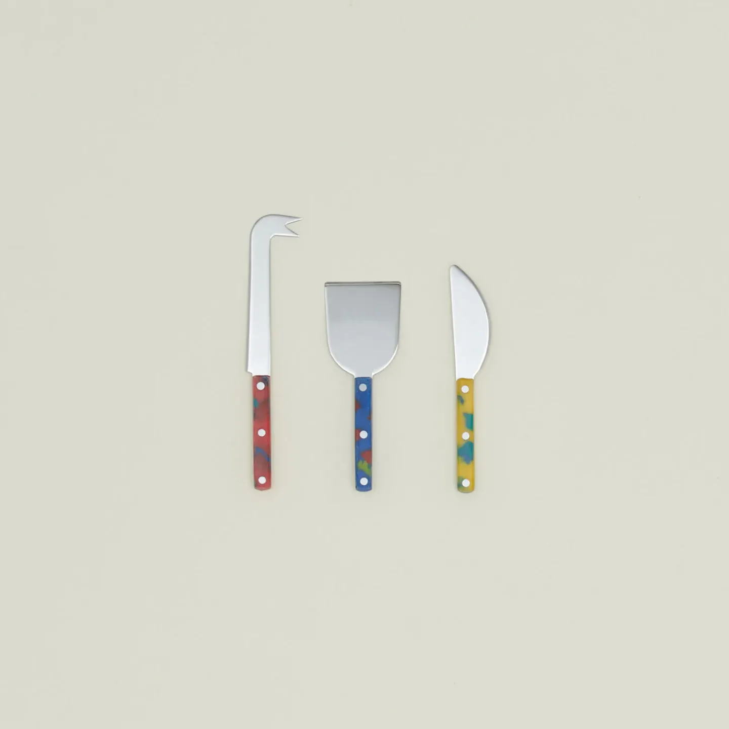 Fredericks and Mae Cutting Boards & Knives|Flatware^Confetti Cheese Knife Set