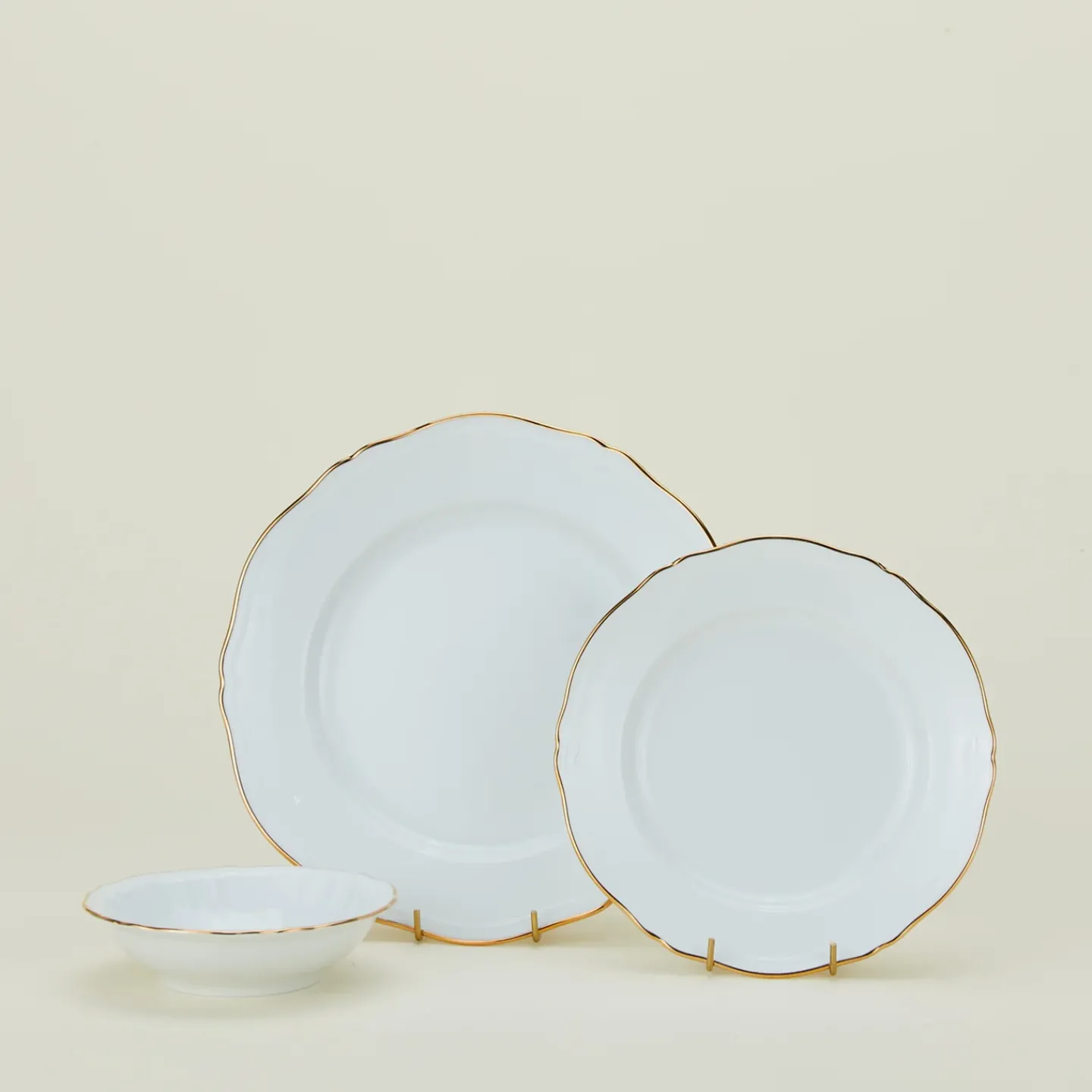 Ginori Serveware^Corona Round Platter - Oro Brillante