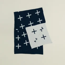 Hawkins New York Throws^Cross Knit Throw