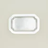 Fog Linen Glassware & Barware|Serveware^Decorative Edge Rectangular Silver Tray