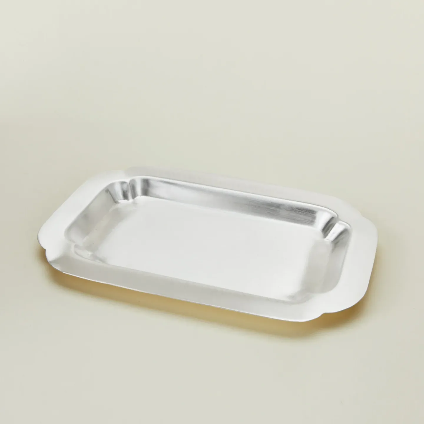 Fog Linen Glassware & Barware|Serveware^Decorative Edge Rectangular Silver Tray