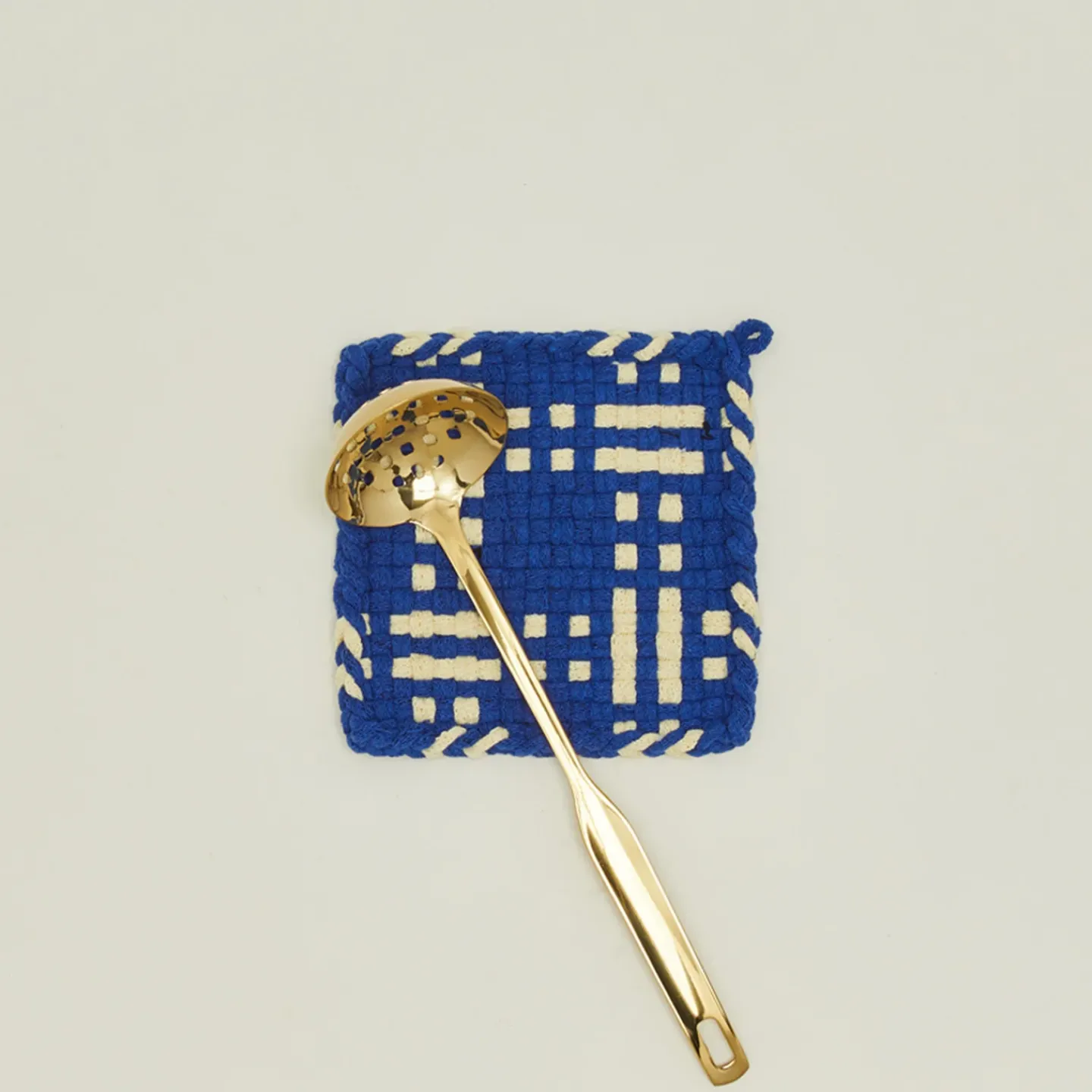 Kate Kilmurray Kitchen Textiles^Dots + Dashes Handwoven Pot Holder