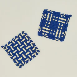 Kate Kilmurray Kitchen Textiles^Dots + Dashes Handwoven Pot Holder