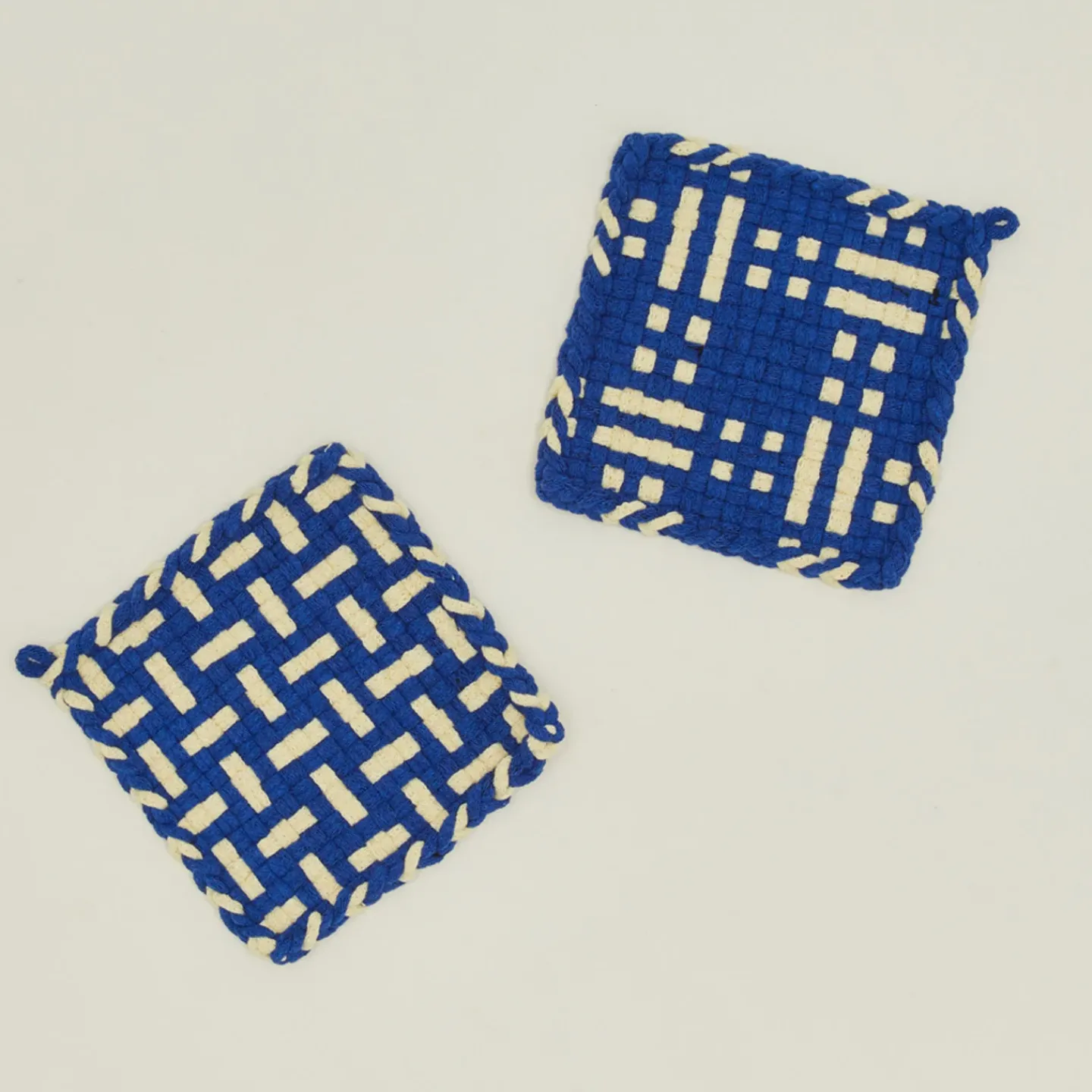 Kate Kilmurray Kitchen Textiles^Dots + Dashes Handwoven Pot Holder