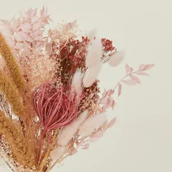 Idlewild Vases & Bowls^Dried Floral Bouquet - Pink + Coral