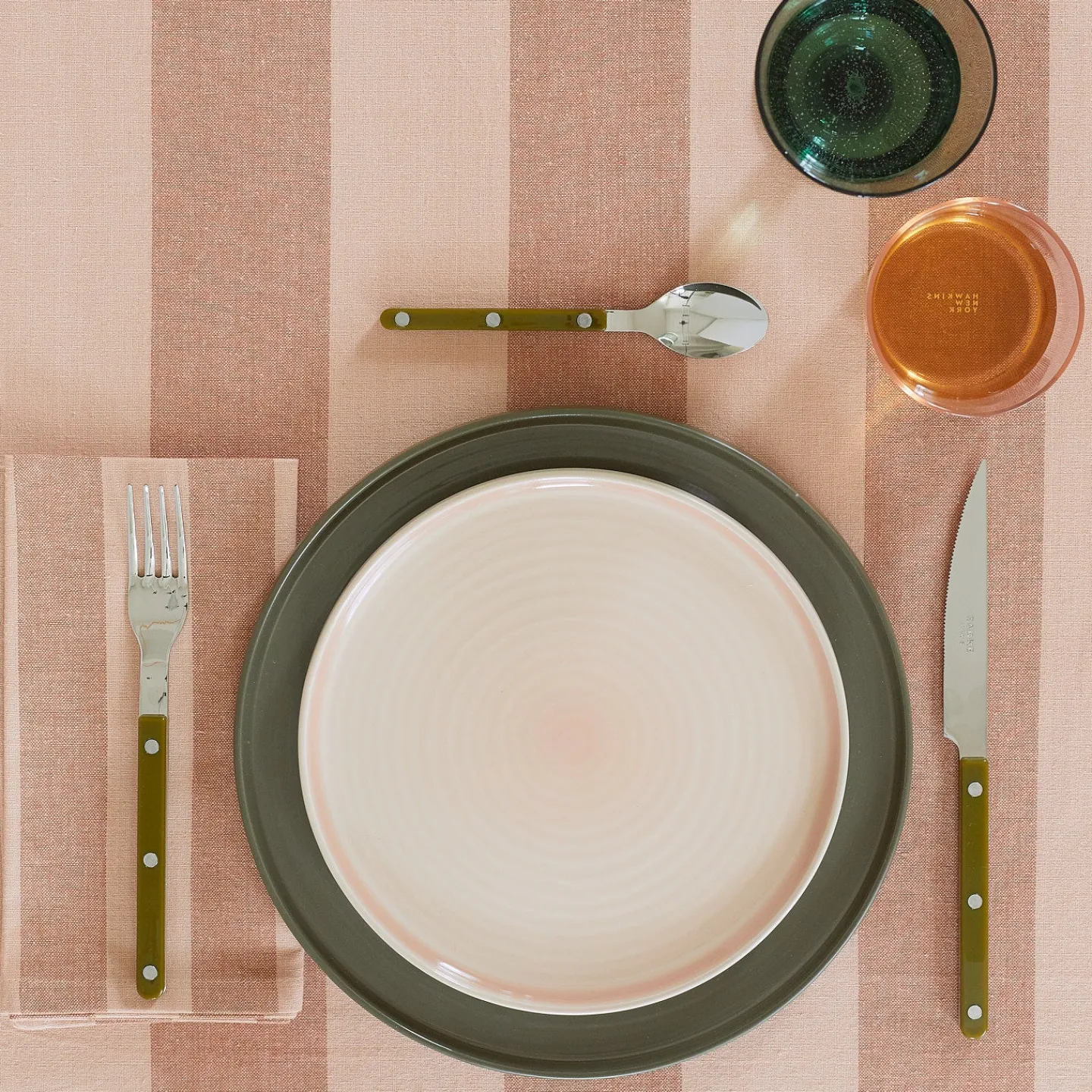 Hawkins New York Table Linens^Essential Striped Tablecloth