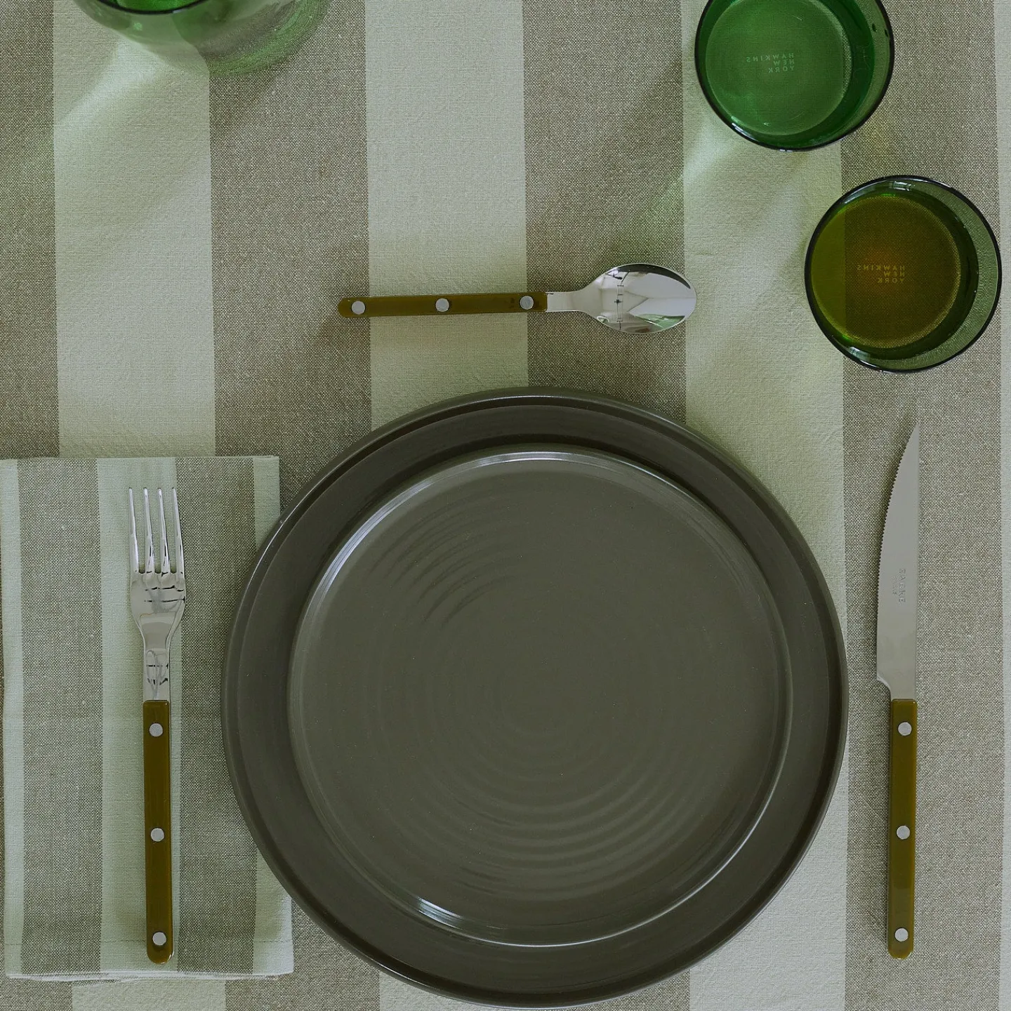 Hawkins New York Table Linens^Essential Striped Tablecloth