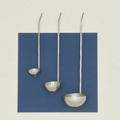 The Collective Kitchen Accessories|Serveware^Forged Pewter Ladle, Set of 3