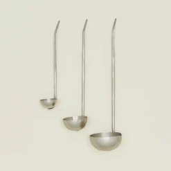 The Collective Kitchen Accessories|Serveware^Forged Pewter Ladle, Set of 3