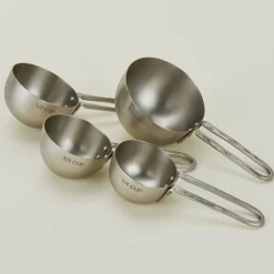The Collective Kitchen Accessories^Forged Pewter Measuring Cup, Set of 4
