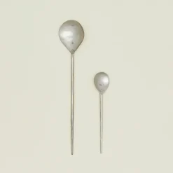 The Collective Kitchen Accessories|Serveware^Forged Pewter Stir Spoon, Set of 2