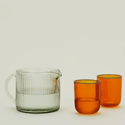 HomArt Glassware & Barware^Glass Ribbed Pitcher