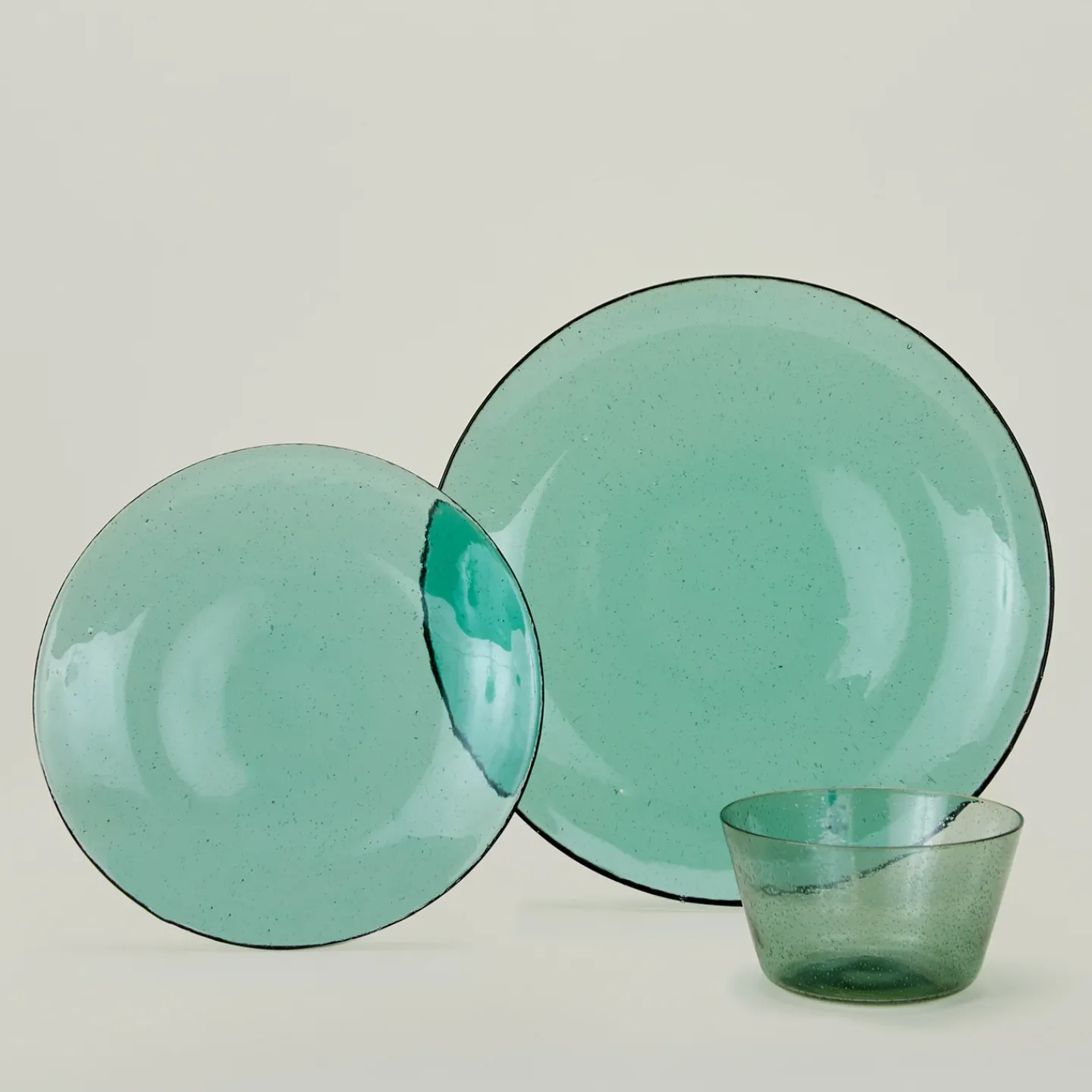 British Colour Standard Dinnerware^Glass Salad Plate