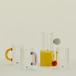 AndJacob Glassware & Barware^Glass Tea Cups, Set of 4