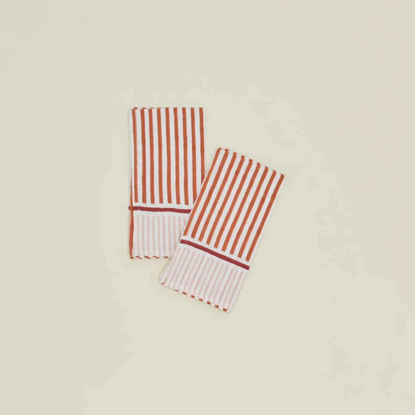 Craft Boat Table Linens^Hand Block Crossroads Napkin, Set of 2