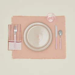 Craft Boat Table Linens^Hand Block Crossroads Napkin, Set of 2