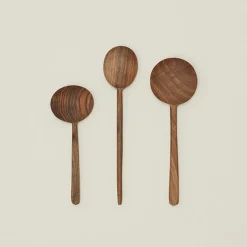 Hawkins New York Kitchen Accessories^Hand Carved Walnut Large Round Spoon