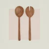 Hawkins New York Kitchen Accessories|Flatware^Hand Carved Walnut Serving Set