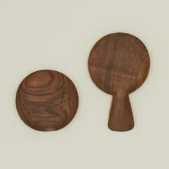 Hawkins New York Kitchen Accessories^Hand Carved Walnut Spoon Rest
