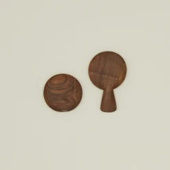 Hawkins New York Kitchen Accessories^Hand Carved Walnut Spoon Rest + Handle