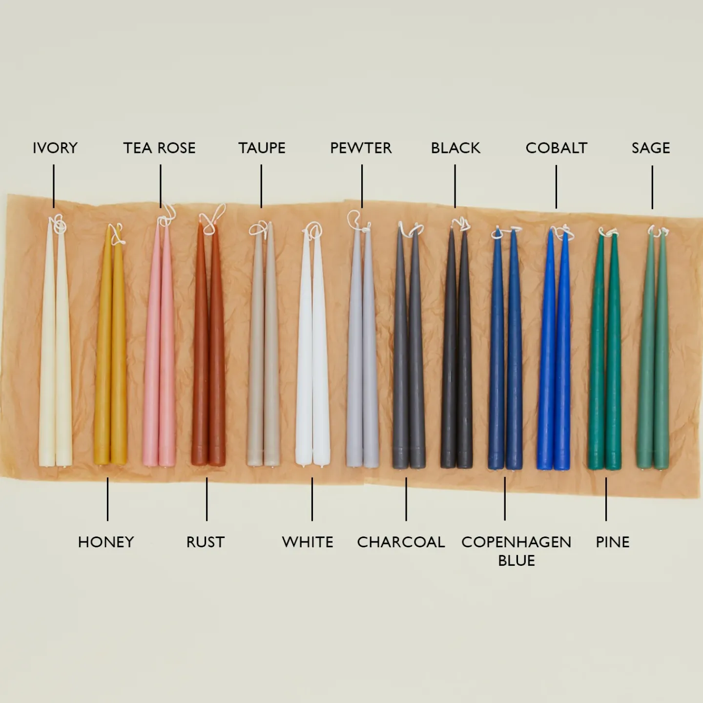Danica Candles & Tapers^Hand Dipped Taper